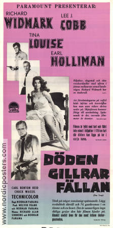 Döden gillrar fällan 1959 poster Richard Widmark Lee J Cobb Tina Louise Earl Holliman Norman Panama