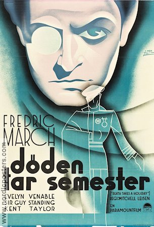 Death Takes a Holiday 1934 movie poster Fredric March