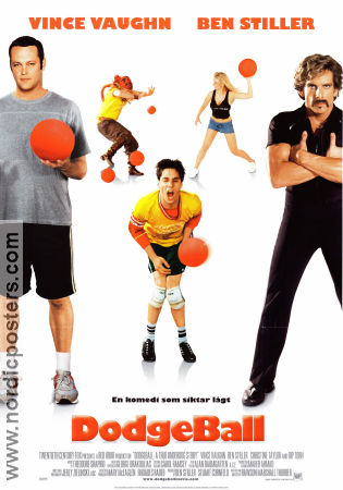 DodgeBall 2004 movie poster Vince Vaughn Christine Taylor Ben Stiller Rawson Marshall Thurber Sports