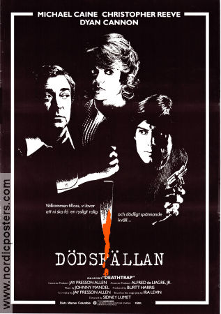 Dödsfällan 1982 poster Michael Caine Christopher Reeve Dyan Cannon Sidney Lumet