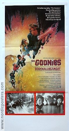 Goonies 1985 movie poster Frank Marshall Katleen Kennedy Steven Spielberg