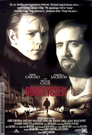 Kiss of Death 1995 movie poster Nicolas Cage David Caruso Samuel L Jackson Barbet Schroeder