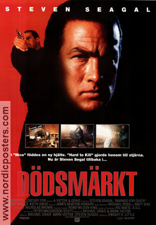 Dödsmärkt 1990 poster Steven Seagal Joanna Pacula Dwight H Little