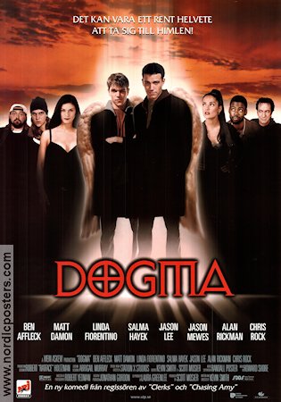 Dogma 1999 movie poster Matt Damon Ben Affleck Salma Hayek Alan Rickman Linda Fiorentino Kevin Smith