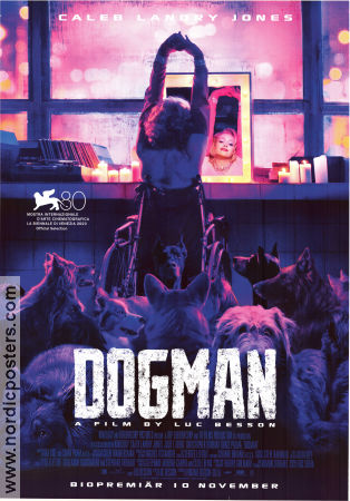 Dogman 2023 movie poster Caleb Landry Jones Jojo T Gibbs Christopher Denham Luc Besson