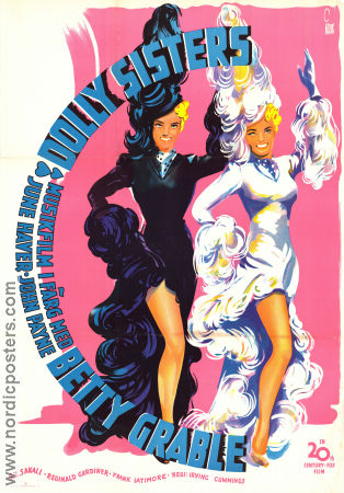 The Dolly Sisters 1945 poster Betty Grable Irving Cummings
