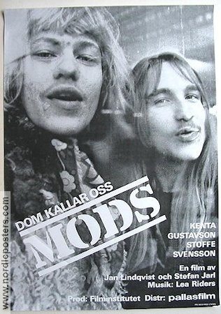 Dom kallar oss mods 1968 movie poster Kenta Gustavsson Stoffe Svensson Stefan Jarl Documentaries Cult movies