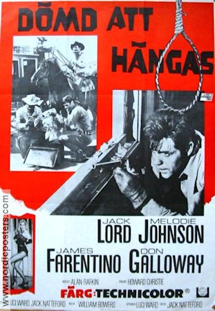 The Ride to Hangman´s Tree 1967 movie poster Jack Lord Melodie Johnson James Farentino Alan Rafkin