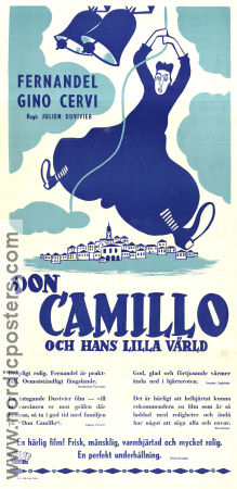 Don Camillo 1952 movie poster Fernandel Gino Cervi Vera Talchi Julien Duvivier Religion Politics