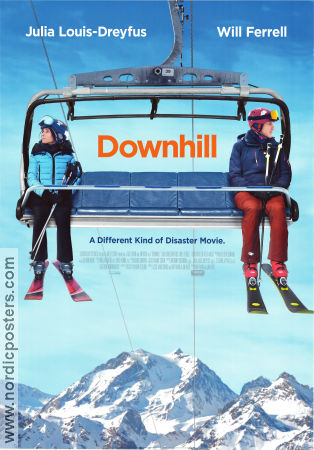 Downhill 2020 poster Julia Louis-Dreyfus Will Ferrell Zach Woods Vintersport