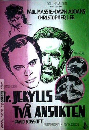 Two Faces of Dr Jekyll 1961 movie poster Paul Massie Dawn Addams Christopher Lee Production: Hammer Films