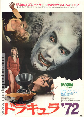 Dracula A.D. 1972 1972 movie poster Christopher Lee Peter Cushing Alan Gibson Production: Hammer Films Find more: Dracula