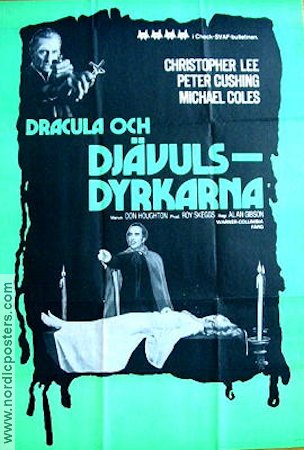 The Satanic Rites of Dracula 1973 movie poster Christopher Lee Peter Cushing Michael Coles Alan Gibson Production: Hammer Films