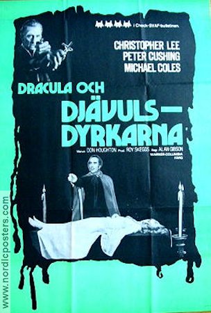 The Satanic Rites of Dracula 1973 movie poster Christopher Lee Peter Cushing Michael Coles Alan Gibson Production: Hammer Films