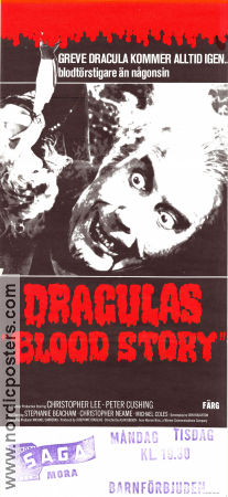 Dracula A.D. 1972 1972 movie poster Christopher Lee Peter Cushing Alan Gibson Production: Hammer Films Find more: Dracula