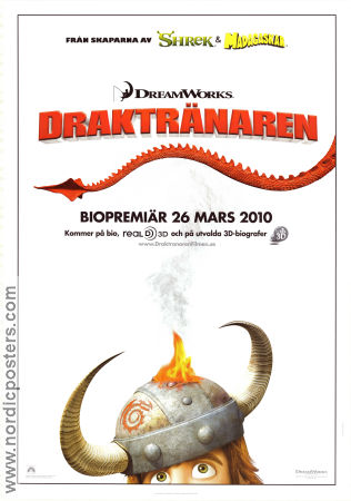 How to Train Your Dragon 2010 movie poster Jay Baruchel Dean DeBlois Animation Find more: Vikings
