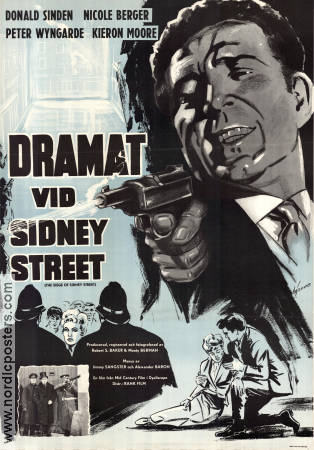 The Siege of Sidney Street 1960 movie poster Donald Sinden Nicole Berger Kieron Moore Robert S Baker Police and thieves