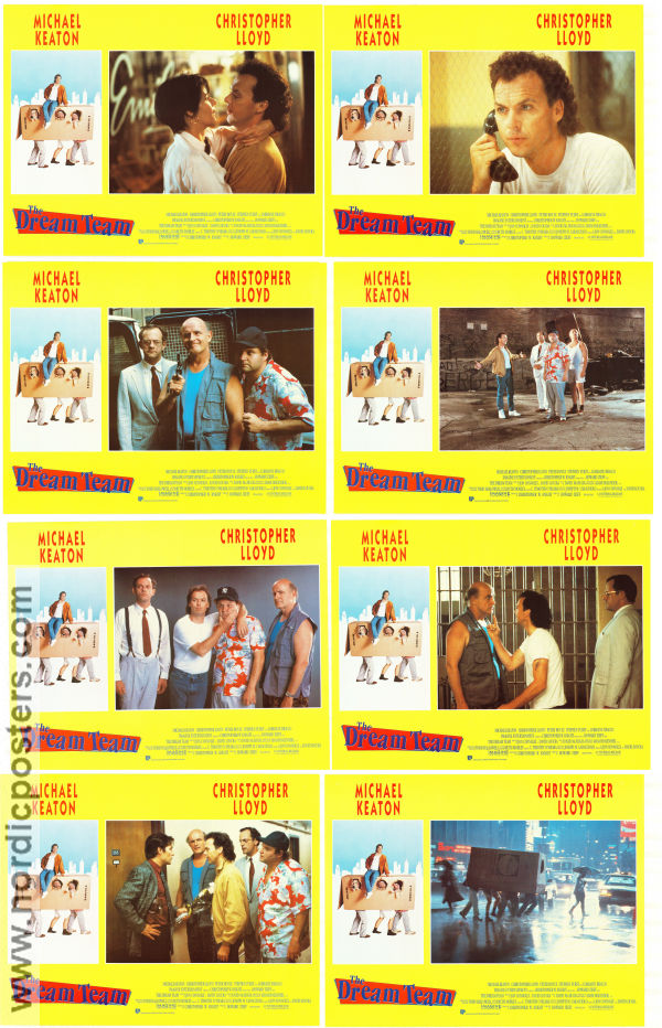 The Dream Team 1989 lobby card set Michael Keaton Christopher Lloyd Peter Boyle Howard Zieff