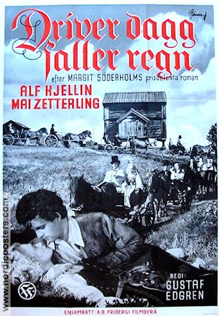 Sunshine Follows Rain 1946 movie poster Mai Zetterling Alf Kjellin Sten Lindgren Gustaf Edgren