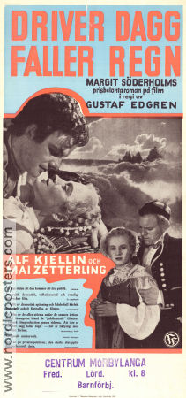 Sunshine Follows Rain 1946 movie poster Mai Zetterling Alf Kjellin Sten Lindgren Gustaf Edgren