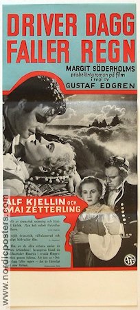 Sunshine Follows Rain 1946 movie poster Mai Zetterling Alf Kjellin Sten Lindgren Gustaf Edgren