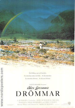 Yume 1990 movie poster Akira Terao Mitsuko Baisho Toshie Negishi Akira Kurosawa Flowers and plants Asia