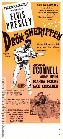Drömsheriffen 1962 poster Elvis Presley Arthur O´Connell Anne Helm Gordon Douglas Musikaler Rock och pop