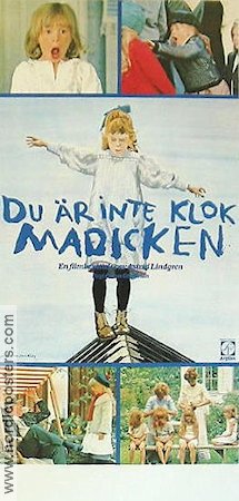 Du är inte klok Madicken 1979 movie poster Jonna Liljendahl Allan Edwall Göran Graffman Writer: Astrid Lindgren Kids