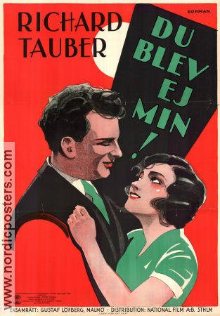 Das lockende Ziel 1930 movie poster Richard Tauber Maria Elsner Sophie Pagay Max Reichmann Eric Rohman art Find more: Austria