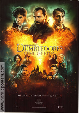 Fantastic Beasts: The Secrets of Dumbledore 2022 movie poster Jude Law Cara Mahoney Mads Mikkelsen David Yates