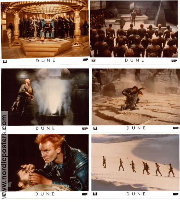 Dune 1984 lobby card set Sting Kyle MacLachlan Frank Herbert Silvana Mangano David Lynch