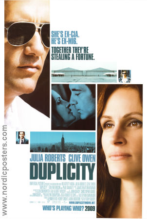 Duplicity 2009 movie poster Julia Roberts Clive Owen Tom Wilkinson Tony Gilroy