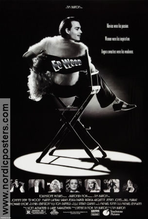 Ed Wood 1994 movie poster Johnny Depp Martin Landau Sarah Jessica Parker Tim Burton