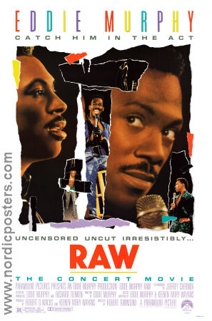 Eddie Murphy Raw 1987 movie poster Eddie Murphy Robert Townsend Documentaries