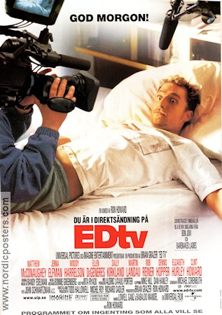 EdTV 1999 movie poster Matthew McConaughey Jenna Elfman Woody Harrelson Ron Howard