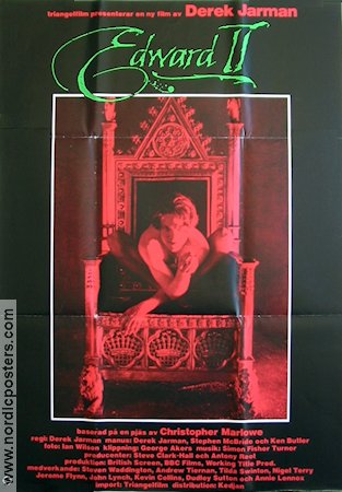 Edward II 1991 movie poster Derek Jarman Christopher Marlowe Steven Waddington