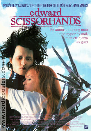 Edward Scissorhands 1990 poster Johnny Depp Tim Burton