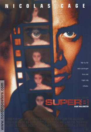 8MM 1999 movie poster Nicolas Cage Joaquin Phoenix James Gandolfini Joel Schumacher