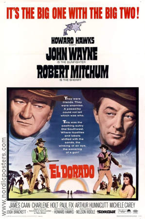El Dorado 1966 movie poster John Wayne Robert Mitchum James Caan Howard Hawks