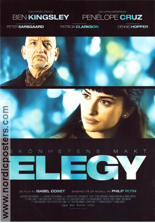 Elegy 2008 movie poster Ben Kingsley Penelope Cruz Isabel Coixet