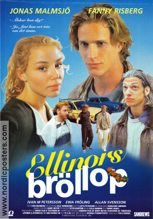 Ellinors bröllop 1996 poster Jonas Malmsjö Fanny Risberg Ivan Mathias Petersson Henry Meyer Romantik