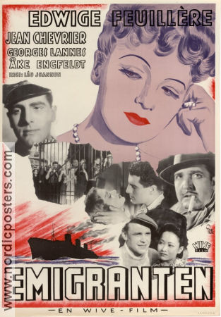 L´émigrante 1940 movie poster Edwige Feuillere Jean Chevrier Léo Joannon