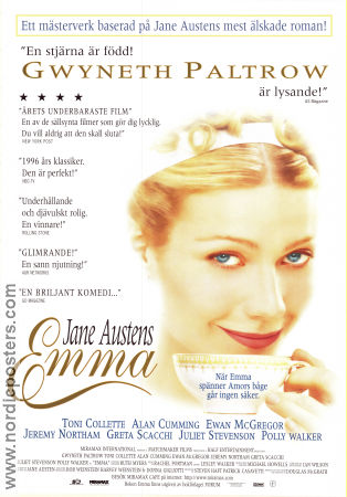 Emma 1996 movie poster Gwyneth Paltrow Toni Collette Greta Scacchi James Cosmo Douglas McGrath Writer: Jane Austen