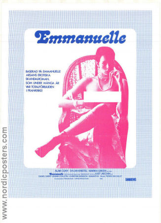 Emmanuelle 1974 movie poster Sylvia Kristel Alain Cuny Marika Green Just Jaeckin