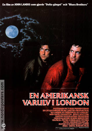 An American Werewolf in London 1981 movie poster David Naughton Jenny Agutter Joe Belcher John Landis