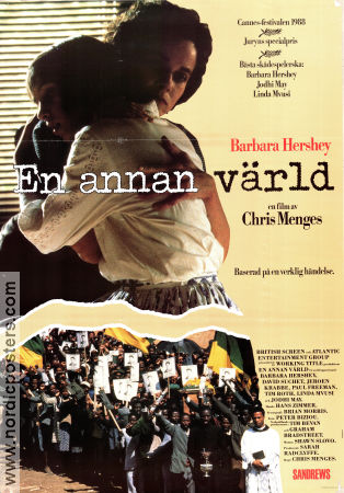 En annan värld 1988 poster Barbara Hershey David Suchet Jodhi May Chris Menges