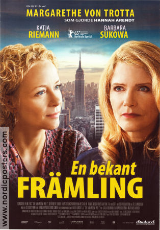 En bekant främling 2015 poster Katja Riemann Barbara Sukowa Matthias Habich Margarethe von Trotta