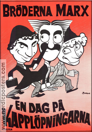 En dag på kapplöpningarna 1937 poster Bröderna Marx The Marx Brothers Allan Jones Maureen O´Sullivan Margaret Dumont Sam Wood