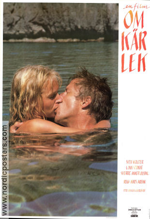En film om kärlek 1987 poster Sven Wollter Linn Stokke Sverre Anker Ousdal Mats Arehn Romantik Strand