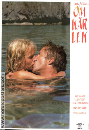 En film om kärlek 1987 movie poster Sven Wollter Linn Stokke Sverre Anker Ousdal Mats Arehn Romance Beach